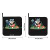 DDCXZPP Big Bad Wolf Picking Mushrooms Pattern Square Insulation Pot Mat (Two-Piece Set) for Kitchen Lid Removal, Microwave Ovens, Ovens, Featuring Side Hanging Rope view 4