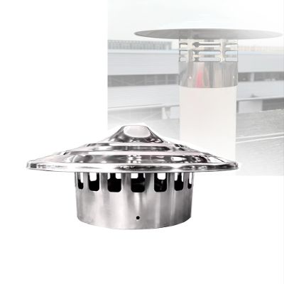 201 Stainless Steel Roof Vent Cap,Umbrella-Design Chimney Cap, Exterior Chimney Flue Cover, for Wood-Burning Fireplaces and Stoves(7.09in)