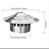 201 Stainless Steel Roof Vent Cap,Umbrella-Design Chimney Cap, Exterior Chimney Flue Cover, for Wood-Burning Fireplaces and Stoves(7.09in) view 2