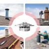 201 Stainless Steel Roof Vent Cap,Umbrella-Design Chimney Cap, Exterior Chimney Flue Cover, for Wood-Burning Fireplaces and Stoves(7.09in) view 4