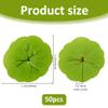 SUPERFINDINGS 50Pcs Artificial Lotus Leaf Floating Lily Pad Lotus Leaf Artificial Pond Plants Ornaments for Pool Aquarium Water Decoration Home Decoration 55x59x0.5~9mm view 2