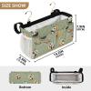 CuwrYet Bedside Caddy Metal Frame Hanging Organizer Bunk Bed Dorm Accessories Hook And Loop Storage Bag Large Pockets Sage Green Cute Panda Crescents Stars view 4