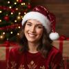 Starsouce Glittering Sequin Santa Hat Plush Christmas Hat with Sparkling Sequins Holiday Xmas Party Headwear for New Year view 2