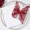 50pcs Burgundy Glitter Wedding Invitation Butterfly Rose Laser Cut Invitation Sleeve with Personalized Invitations Card, White Envelopes, for Wedding Bridal Shower Engagement (Default Blank Card) view 3