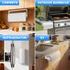 Paper Towel Holder Under Cabinet, Wall Mount, Adhesive or Screw, White view 4