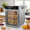 XEEAOFE Food Dehydrator for Jerky, 12-Trays Stainless Steel, 800W Electric Dehydrator Machine with Touchscreen, Adjustable Timer, Temperature Control 110V view 1