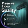 DuraSteel Wall Mounted Air Curtains for Doors Commercial - 36 Inch Black Fly Fans - Super Power Over Door Fan with MS Switch - Sliding Under Door Fans to Move Air Curtain Blower Keep Flies Bugs Out view 3