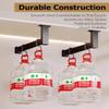 Closet Rod L-Shaped Clothes Hanging Bar, Under Cabinet Hanger Pipe Set with End Supports, Metal wardrobe pole(88cm/34.6in/2.9ft) view 4