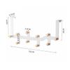 tanyunji001 Wall Mounted Clothes Rack, No Drill Door Hooks, 10 Hooks Coat Rack for Bedroom Entryway Clothes Storage view 2