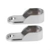 Closet Rod Bracket 20/30pcs Wardrobe Clothes Tube Support Closet Rod Pole End Bracket Thickening Holder for Clothe Drying Rod at Wardrobe,Laundry Room,Etc(20PCS) view 2