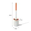 FGSHCZ82HRY Bathroom Long Handle Toilet Brush Set Wall Mounted Bathroom Toilet Cleaning Cleaning view 2