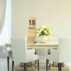 Hoiweqr Table Numbers 1-10/20/30 Stainless Steel Double Side Numbered Table Tents Restaurant Wedding Number Cards Signs for Banquets Party Wedding Reception, Gold(1-100) view 4