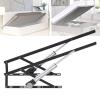 2 PCS Electric Steel Bed Lift Mechanism with Remote Control, 600KG Load Capacity Lid Support Hinge for Storage Box Bed and Sprung Divan Bases Black-1.1m view 1