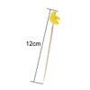 100 Pieces 4.7 Inches Banana Bead Top Bamboo Cocktail Picks Bamboo Toothpicks Skewers Sticks for Appetizers Fruit Drinks Food Supplies, Yellow view 3