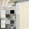 Boolegon Cordless Dual Roller Shades, Linen Beige and Beige, 67" W x 64" H view 3