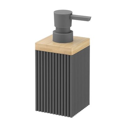 1PCS 350ml Soap Dispenser with Pump Refillable Shampoo Empty Bottle Kitchen Bathroom Hands Body Wash Lotion Container (Grey 350)