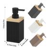 1PCS 350ml Soap Dispenser with Pump Refillable Shampoo Empty Bottle Kitchen Bathroom Hands Body Wash Lotion Container (Grey 350) view 2