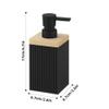 1PCS 350ml Soap Dispenser with Pump Refillable Shampoo Empty Bottle Kitchen Bathroom Hands Body Wash Lotion Container (Grey 350) view 3