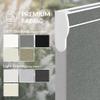 Boolegon Cordless Dual Roller Shades, Jacquard Grey and Grey, 77" W x 64" H view 3