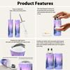 Bathroom Accessory Set 6PCS Winter Mountains Panorama ski Slopes ski Lifts Trash can, Soap Dispenser, Toothbrush Holder, Toilet Brush & Holder, Soap Dish for Housewarming Gifts view 3