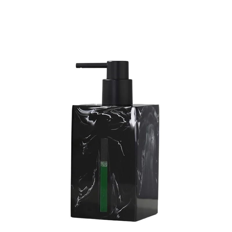 500ml Marble Soap Dispenser Ceramic Bathroom Shower Gel Shampoo Bottle Press Lotion Accessories (D)