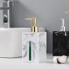 500ml Marble Soap Dispenser Ceramic Bathroom Shower Gel Shampoo Bottle Press Lotion Accessories (D) view 3
