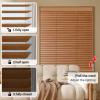 1" Aluminum Mini Blind Blackout Horizontal Window Shades for Indoor Window, 24'' 29'' 32'' 35" 42" 45" 64" 72'' Anti-UV & Waterproof Rooming Darkening Venetian Blinds for Home Office(Camel) view 3