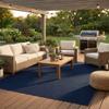 Rugs.com - Outdoor Solid Rug 7' 10 x 10' Navy Blue Indoor/Outdoor Rug Perfect for Patios, Decks, and High-Traffic Living Areas view 1