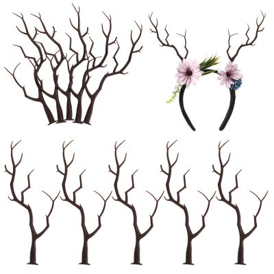 KESYOO 10pcs Decorative Antler Branches, Artificial Antler Dried Tree Branches, Black, 5. 90 X 1. 96 X 0. 19 Inch, Vase Filling Branches for Home Decor