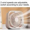 Compact Plastic Desktop Fan 2-Speed Desktop Fan Multi-Purpose Desktop Fan Silent Desktop Fan Desktop Fan with Remote Control Cool view 4