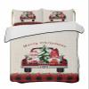 BketraquerC Twin XL Quilt Set, Vintage Christmas Tree Dwarf Lightweight Soft Microfiber Summer Bedspread Coverlet with 2 Pillow Shams, Red Black Check 3 Piece Bedding Set for All Seasons view 1