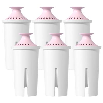 Overbest Magnesium Pitcher Water Filter, Replacement for Brita Pitchers and Dispensers, Brita Classic 35557, OB03, Mavea 107007, and More, Includes 6 Filters