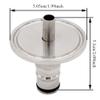 1.5" Tri Clamp to Ball Lock Post - Stainless Steel 304 - Perfect for Keg-to-Fermenter Transfers(Gas and Liquid) view 2