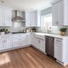 HCIOAN Solid Wood Frame Shaker Base Cabinet 1 Door 1 Drawer with Soft Close Hinges and Slides, 15" W x 24" Lx 34.5" H,Kitchen Cabinet Storage for Modern Home, Easy Assembly RTA in Shaker White view 2