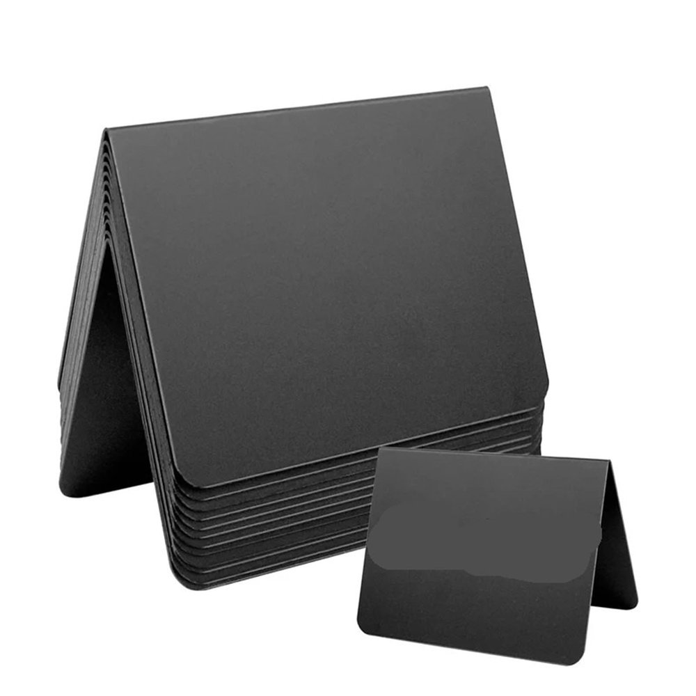 24/36 Pcs Mini V-Style PVC Chalkboards: Erasable Vertical Desktop Signs for Pricing & Messaging(36pcs)