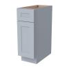 HCIOAN Solid Wood Frame Shaker Base Cabinet 1 Door 1 Drawer with Soft Close Hinges and Slides, 21" W x 24" Lx 34.5" H,Kitchen Cabinet Storage for Modern Home, Easy Assembly RTA in Gray view 1