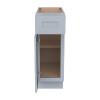 HCIOAN Solid Wood Frame Shaker Base Cabinet 1 Door 1 Drawer with Soft Close Hinges and Slides, 21" W x 24" Lx 34.5" H,Kitchen Cabinet Storage for Modern Home, Easy Assembly RTA in Gray view 4