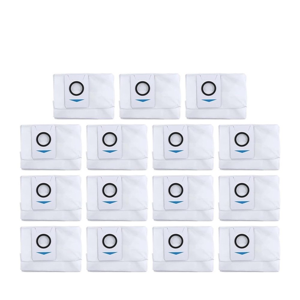 Compatible for Ecovacs, Vacuum Bags Replacement Dust Bags Accessory Spare Part(15pcs)