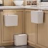 6L Wall Mounted Bathroom Trash Can with Lid - Space-Saving Kitchen Hanging Wastebasket, Easy Clean Plastic Rubbish Bin for Efficient Waste Management view 3