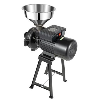 1500W Commercial Electric Grain Grinder Mill, 110V Wet & Dry Cereal Crusher with Funnel, 154LBS/H for Corn, Rice, Coffee, Wheat & Flour - Durable Black & Silver Design