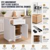 HCIOAN Solid Wood Frame Double Door Shaker Base Cabinet with 1 Drawer Soft Close, 30 x 24 x 34.5 Inch Kitchen Storage Cabinet with Adjustable Shelf, Premium Plywood Construction in Shaker White view 2