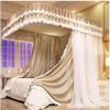 Double Bed Canopy Mosquito Net, Decorative Bed Curtain for Girls' Princess Room Bedroom with Metal Support view 2