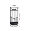 OTQEFTN Gold 2 Tier Large Round Umbrella Stand with 5 Hooks & Drip Tray Hotel Umbrella Holder Rack view 3