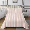 Stripe Quilts Set for Kids Boys,Light Pink Modern Stripe 2Pcs Bedspread Bedding Sets,Kids Adults Rustic Farmhouse Bed Cover Set,Watercolor Striped Bedspread Coverlet with 1 Pillowcase (Twin Size) view 2