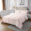 Stripe Quilts Set for Kids Boys,Light Pink Modern Stripe 2Pcs Bedspread Bedding Sets,Kids Adults Rustic Farmhouse Bed Cover Set,Watercolor Striped Bedspread Coverlet with 1 Pillowcase (Twin Size) view 3