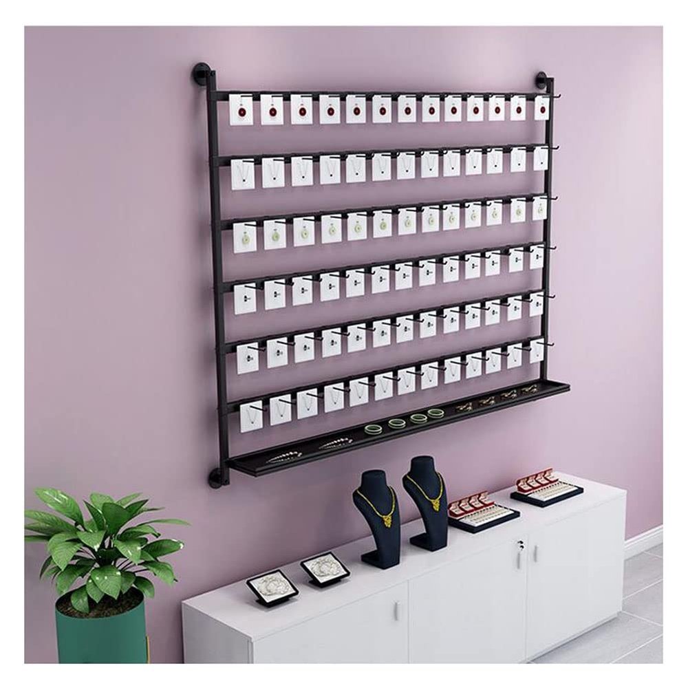 ZZBSOD Wall Mounted Earring Holder, Metal Display Rack for Ring Bracelet Sunglasses Hanging Jewelry Organizer Necklace Holder Earring