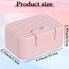 3 Pack Portable Bar Soap Holder Plastic Soaps Dish with Lid Cover Travel Soap Container Leakproof Storage Container Soaps Box for Bathroom Shower Kitchen Sink Travel Camping Hiking Gym Outdoor view 2
