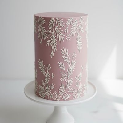 Lacupella Holiday Cake Decorating Stencil for Christmas New Year and Seasonal Celebration (Halle)
