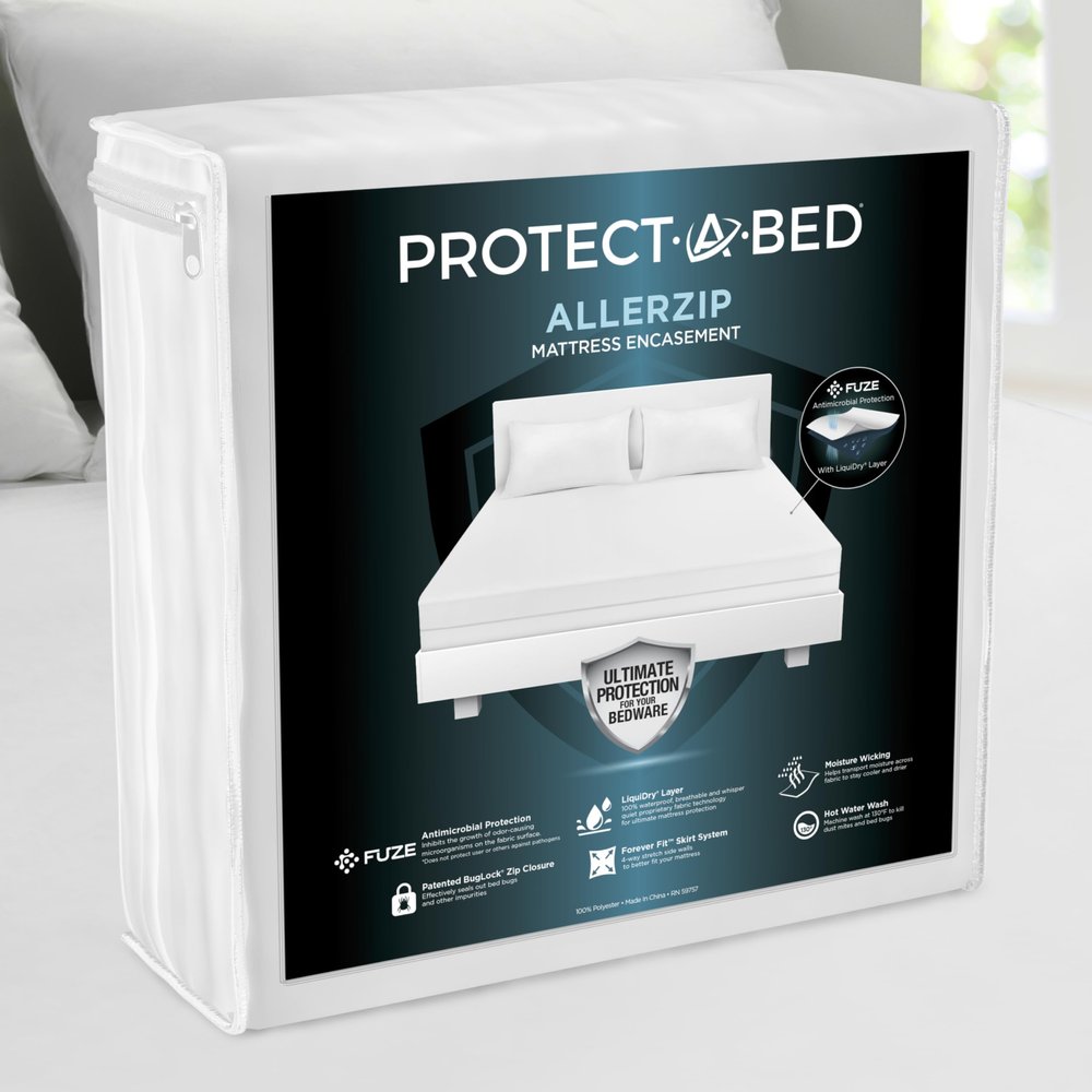 Protect-A-Bed AllerZip Deep Pocket Waterproof Mattress Encasement, King