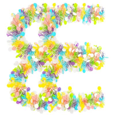 LUMINFLY 10 Pieces, 79 in, Plus Easter Tinsel Ribbon Decorations, Pet Material, Graduation, Birthday, Outdoor Party Decor